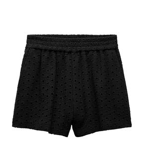 EMBROIDERED EYELET SHORTS